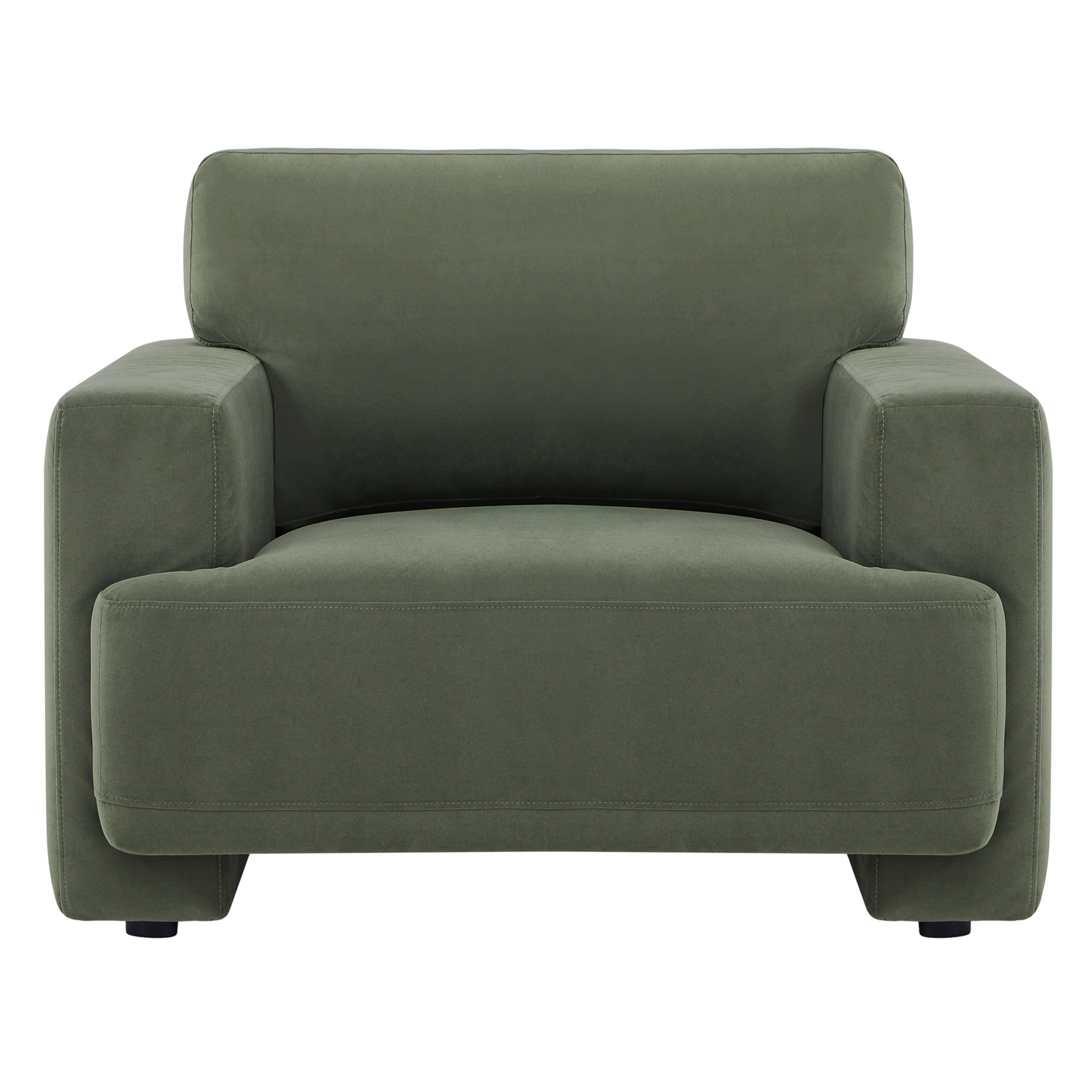 Ives 2-Piece Living Room Set, Soren Olivine Performance Velvet