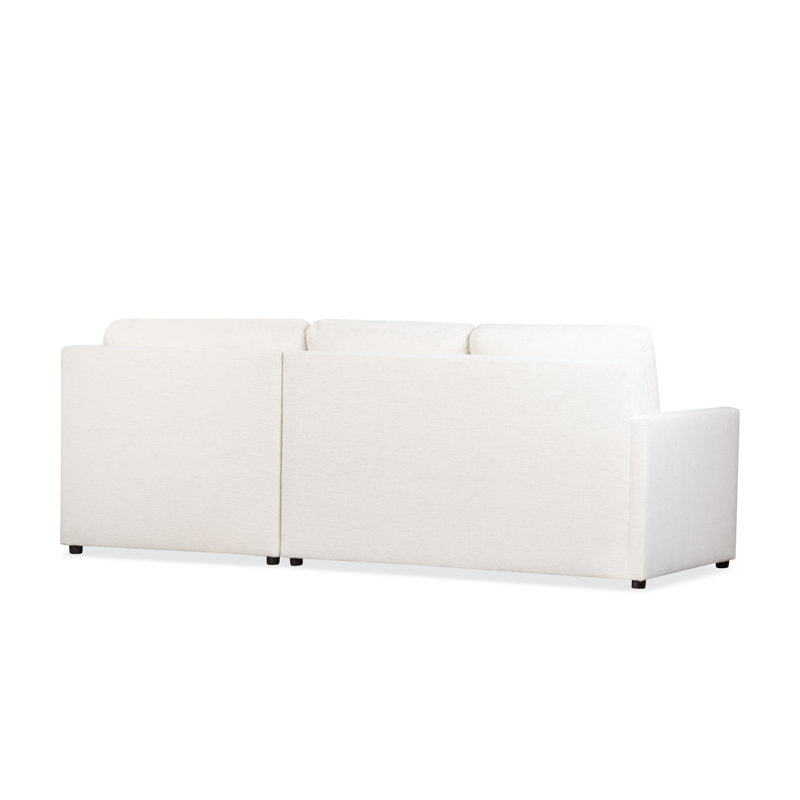 Savannah Upholstered Corner Sectional, Nomad Snow Crypton® Chenille