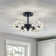 Agle Glass LED Semi Flush Mount
