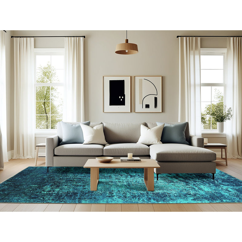 Abstract Indoor Rug, Rectangle 6' x 9'