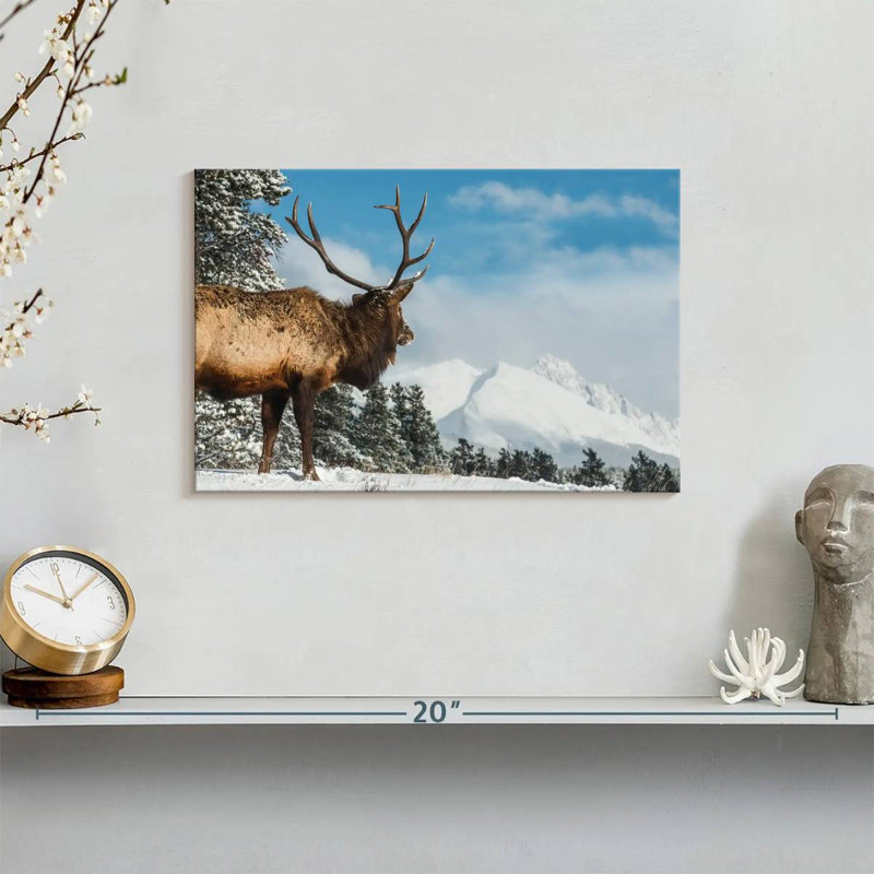 Brampt Elk Winter Journey, 8" H x 12" W