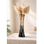 Vase de table brun en bois 14 po