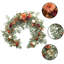 Guirlande de fleurs de 5,9 pi - fleurs arquées de mariage pour décoration de fond, eucalyptus et rose, guirlande de fleurs artificielles pour le manteau - décoration de table de tête chérie pour la réception, décorations de mariage