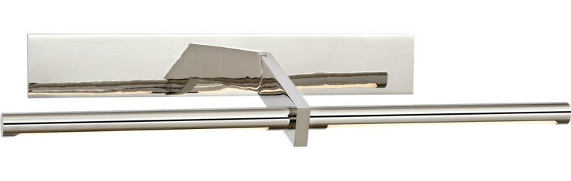 Axis Pivoting Library Light, 3" H x 24.5" W x 13.25" D, Polished Nickel