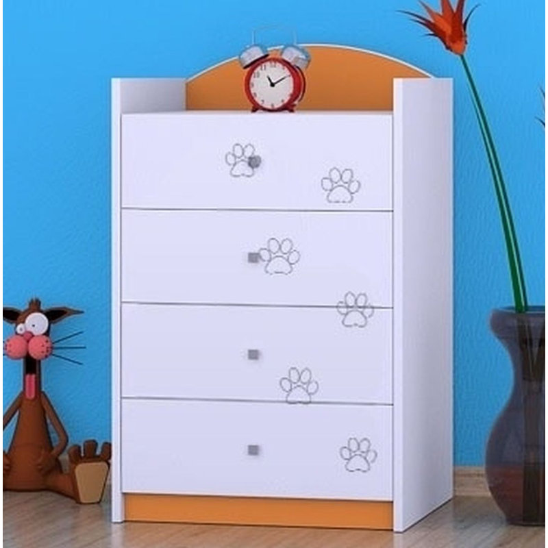 Nolte 4 - Drawer Kids Dresser, Green