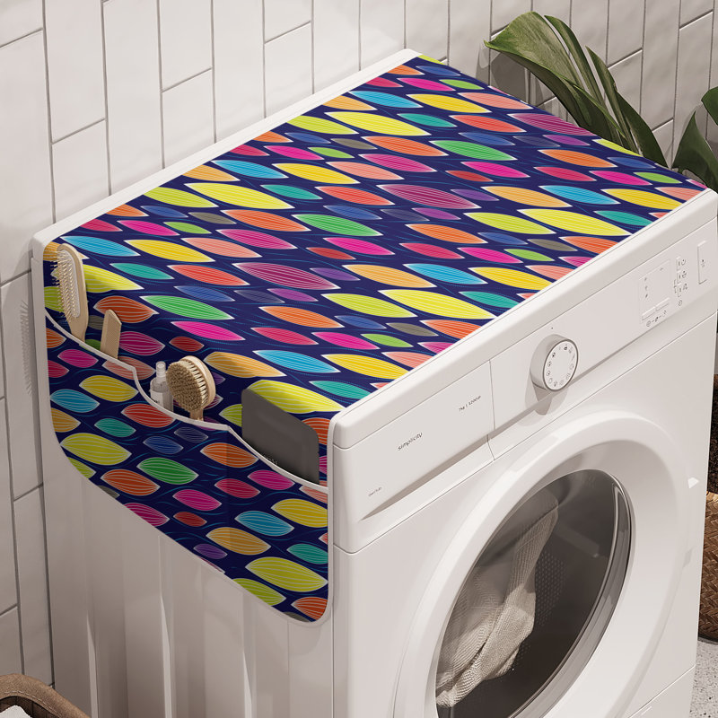 Paquet de 2 boîtes à linge East Urban Home Abstract de 47 po x 18,5 po