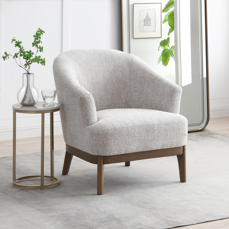 Upholstered Chenille Accent Chair