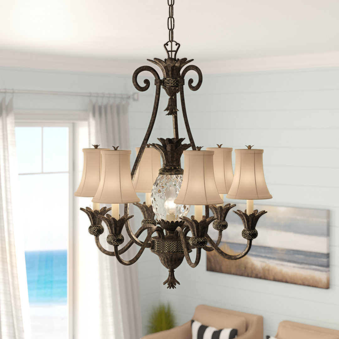 Plantation 7-Light Pineapple Chandelier Hinkley 