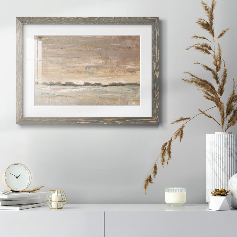 " Early Evening Light I ", 28" H x 42" W, Grey