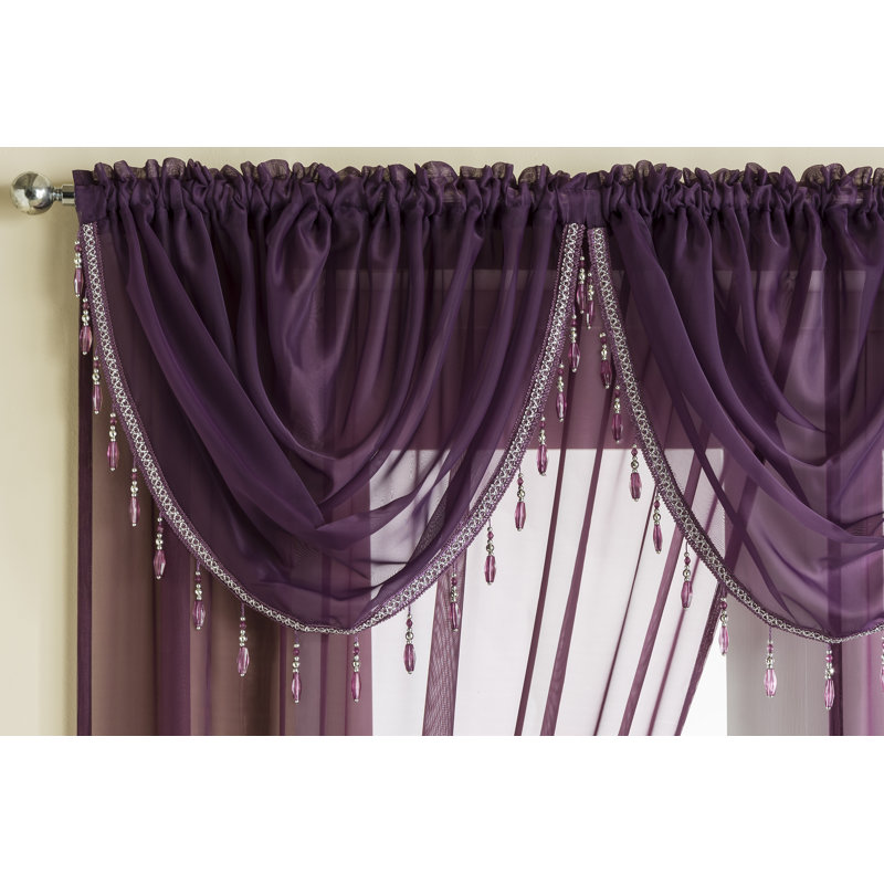 Thurman 60cm Curtain Holdback/Tieback, Aubergine