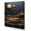 Jaune et noir Neptune Saturns Sonata I Neptune Saturns Sonata I, reproduction d'art sur toile-1649950802-1649950801