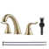 Widespread 2-handle Bathroom Faucet with Drain Assembly