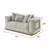 Dunning Loveseat Cream-319249649