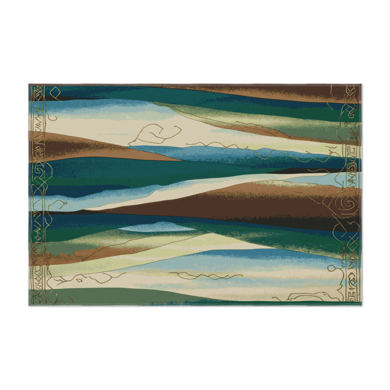 Radiant Peaks Indoor And Outdoor Area Rug, Rectangle 8' x 10'