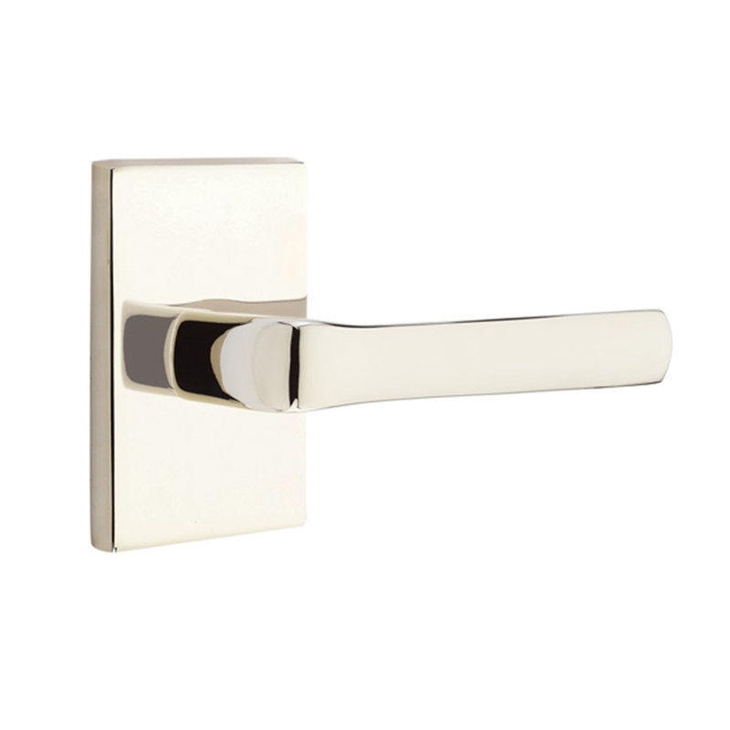 Poignée de porte avec rosette Spencer Passage (Hall & Closet), Droite, Nickel lumineux