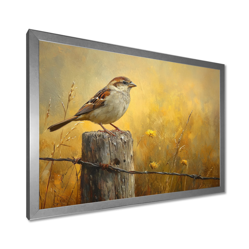 Ilsetraud - Animals Large Wall Art, Argent argent, Cadre simple, H 12 po x l 20 po