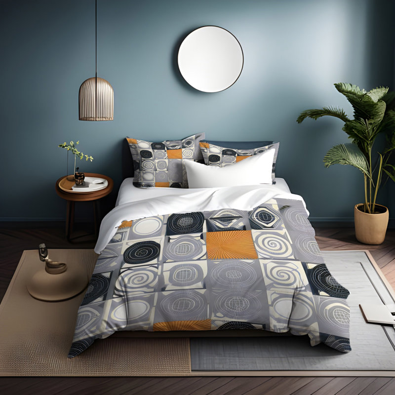 Polyester Duvet Cover, King Duvet Cover + 2 King Shams