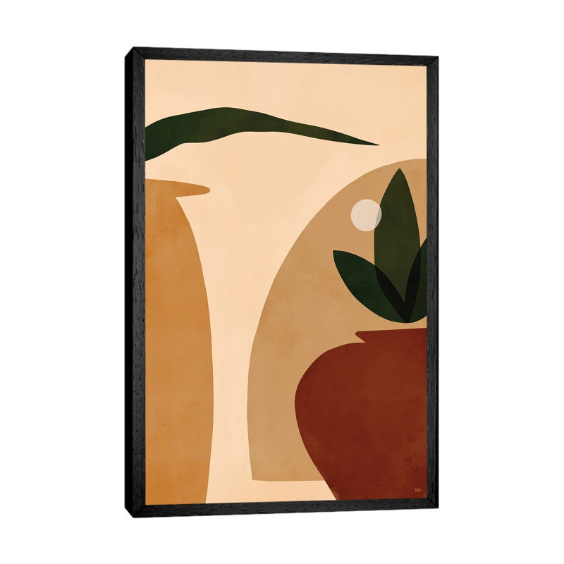 Ochre by Bria Nicole - Print on Canvas, 66.04 cm H x 45.72 cm W, Black Framed Canvas