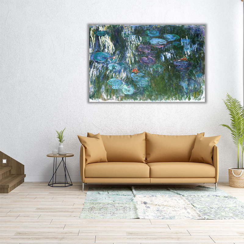 Nymphéas, 1916-1919 - reproduction d'art sur toile, H 16 po x l 24 po