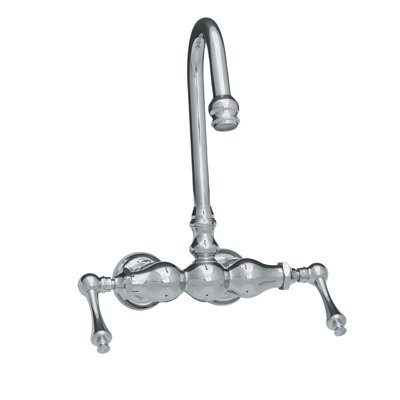 3 Ball Tub Faucet with Gooseneck and Lever Handles by Strom Living
