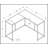 Contemporary/Modern Narrow Accent Console Table - Brown Laminate/Black Metal | Gift Idea-440607663-440607661