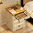 3-Drawer Nightstand whit Light-461963808