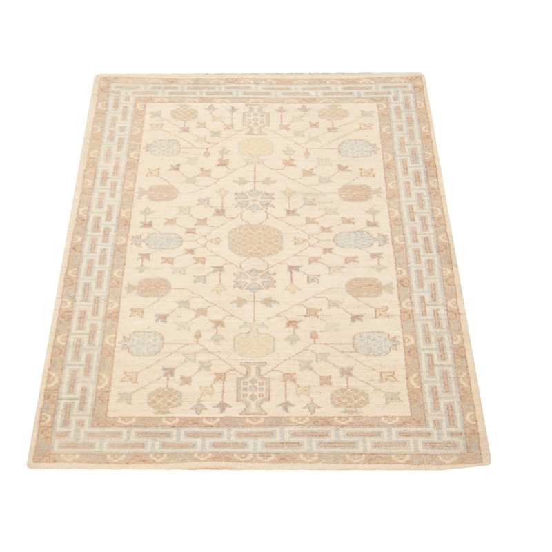 Tapis crème Peshawar Oushak 3 pi 1 po x 4 pi 10 po