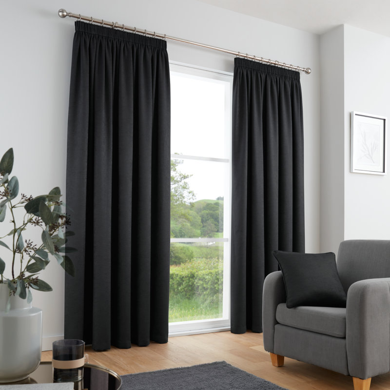 Galaxy Semi Sheer Curtain Pair, Width 168 x Drop 229 cm