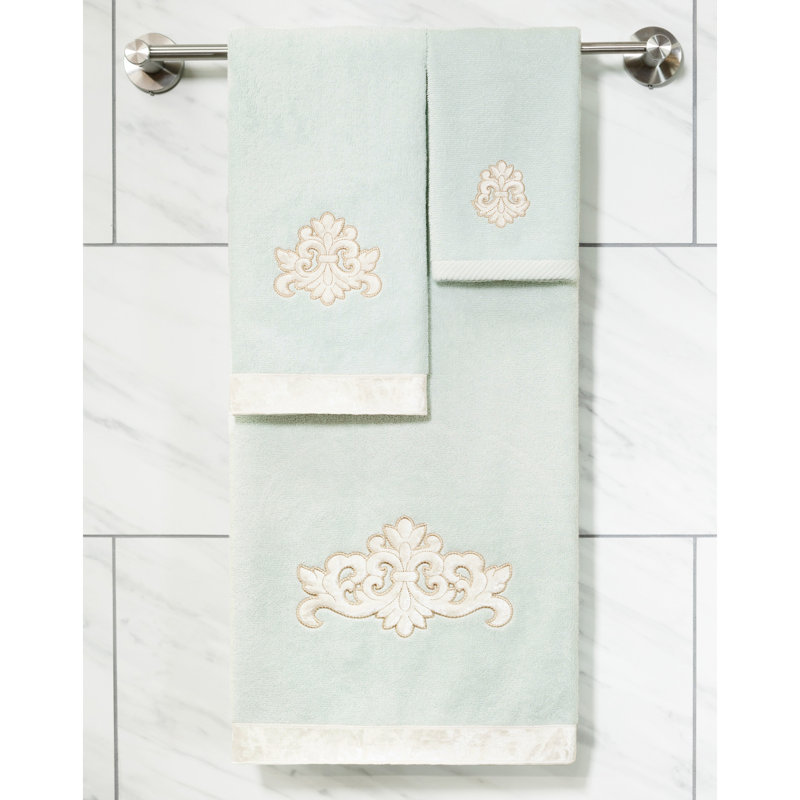  100% Turkish Cotton Hand Towel, Aqua