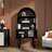 Modern arched large capacity bookcase.