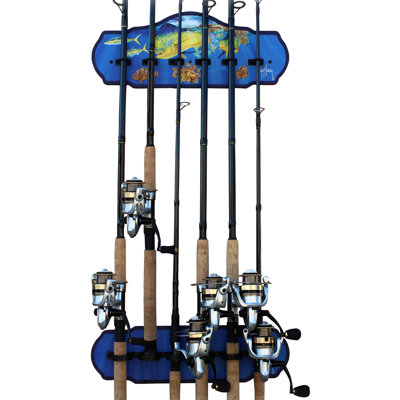 Guy Harvey Mahi 6 Rod Wall Rack