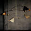 Eclipse Chandelier (Blackened Brass and Natural Brass)-1496295236