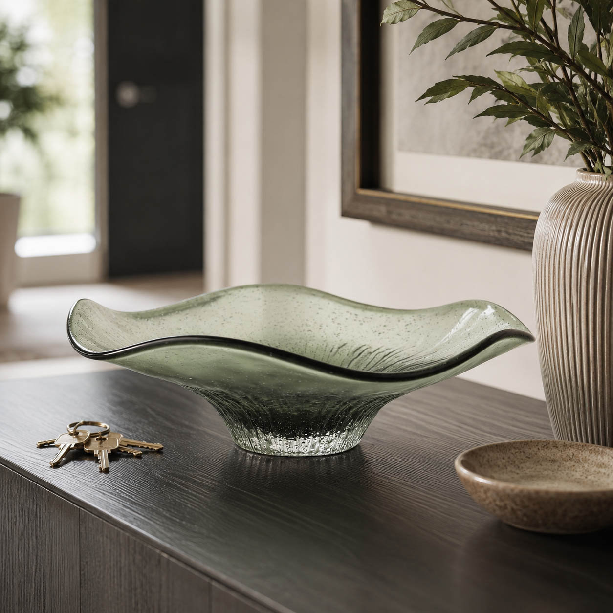 Handmade Glass Decorative Bowl