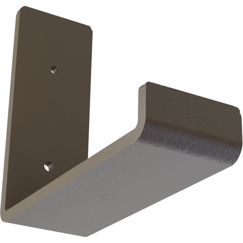 Support de tablette en acier, Brun martelé, H 5 po x l 2 po x P 6 po