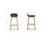 Tabouret de comptoir en bois véritable H 26 po-1610736158
