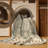 Machine Washable Tabriz Gray Area Rug-2083060494