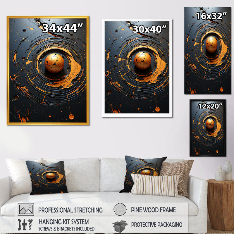 Gris et jaune Amazonite pierre - labyrinthe d'art mural, H 20 po x l 12 po x P 1 po, Cadre flottant noir