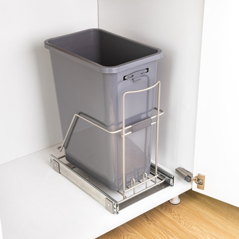 Poubelle coulissante en plastique 13 gallons