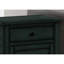 Table de chevet antique en placage bleu