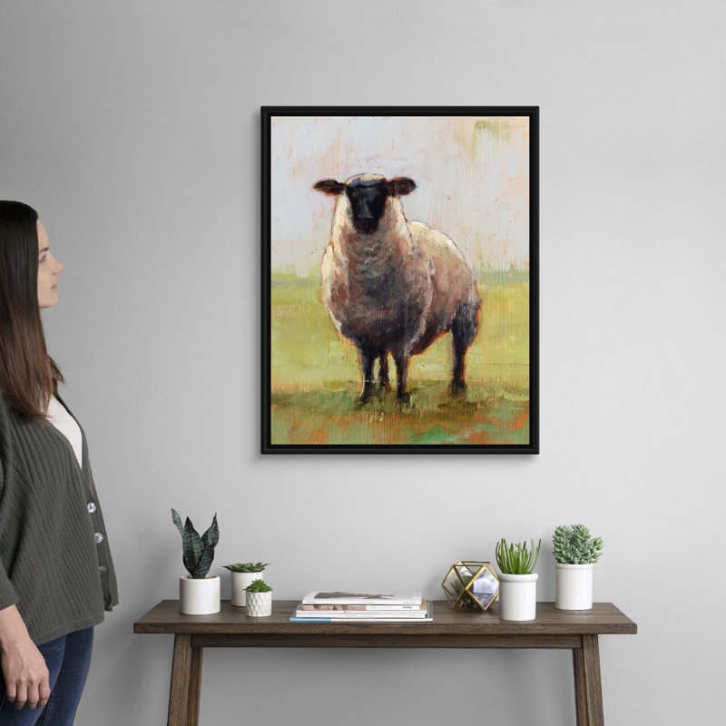 «Away From The Flock I» par Ethan Harper - reproduction d'art sur toile, H 32 po x l 26 po x P 2 po, Toile avec cadre noir