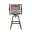 Fonte d'aluminium - Couleur cuivre, 25,31 po de largeur, tabouret confortable de 44,91 po de hauteur, 25,25 po de largeur, pour l'extérieur