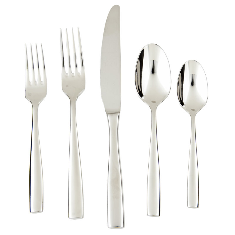 Lucca 5 Piece Stainless Steel Flatware Set, Service for 1