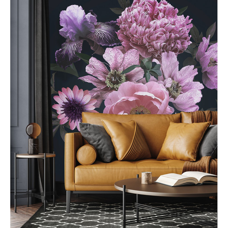 Papier peint Bouquet de fleurs, L 8,33 pi x l 100 po