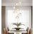 7 Lights Glam Crystal Pendants Chandelier-889084243