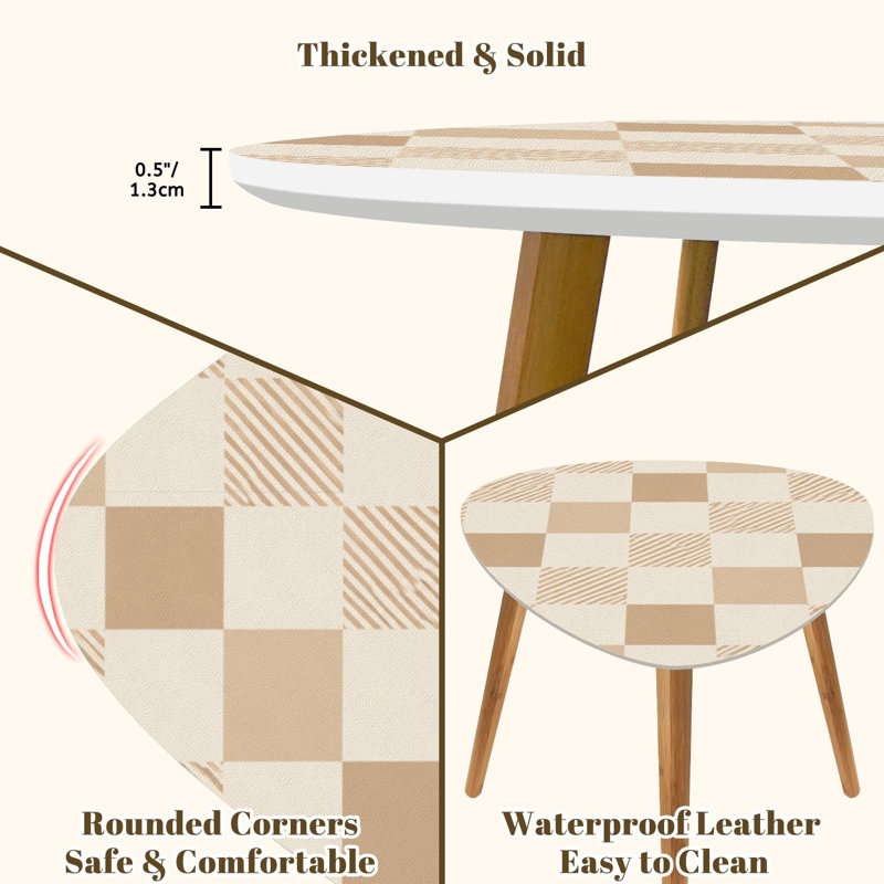 Ensemble de 2 tables basses gigognes Triangle