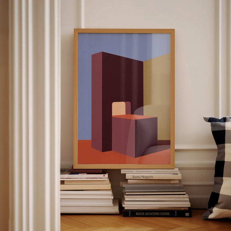 Form and Structure No. 08: Art abstrait géométrique, Unframed, 24x30 in
