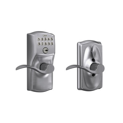 Accent Keypad Lever with Camelot Trim