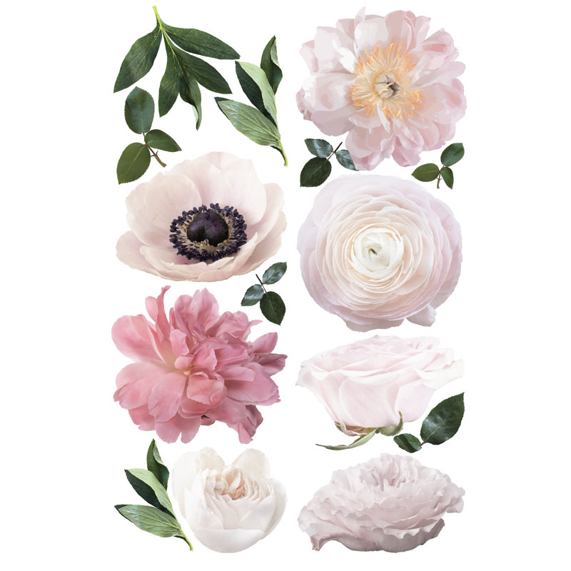 Décalcomanie murale fleurs de jardin