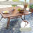 59.1" Square Patio Dining Table With Umbrella Hole-908339425