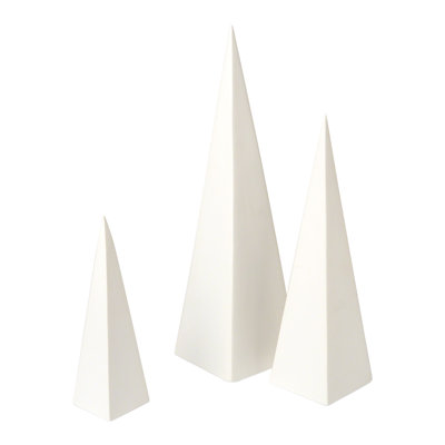 Pyramid Object 3 Piece Sculpture Set